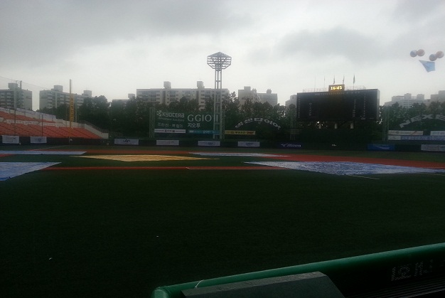 Championnat mondial de baseball junior : il pleut de nouveau sur Séoul!