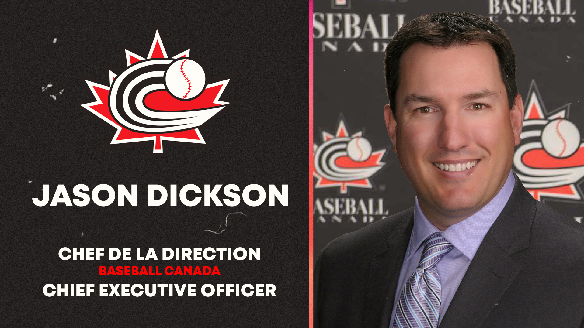 Baseball Canada names Jason Dickson Chief Executive Officer