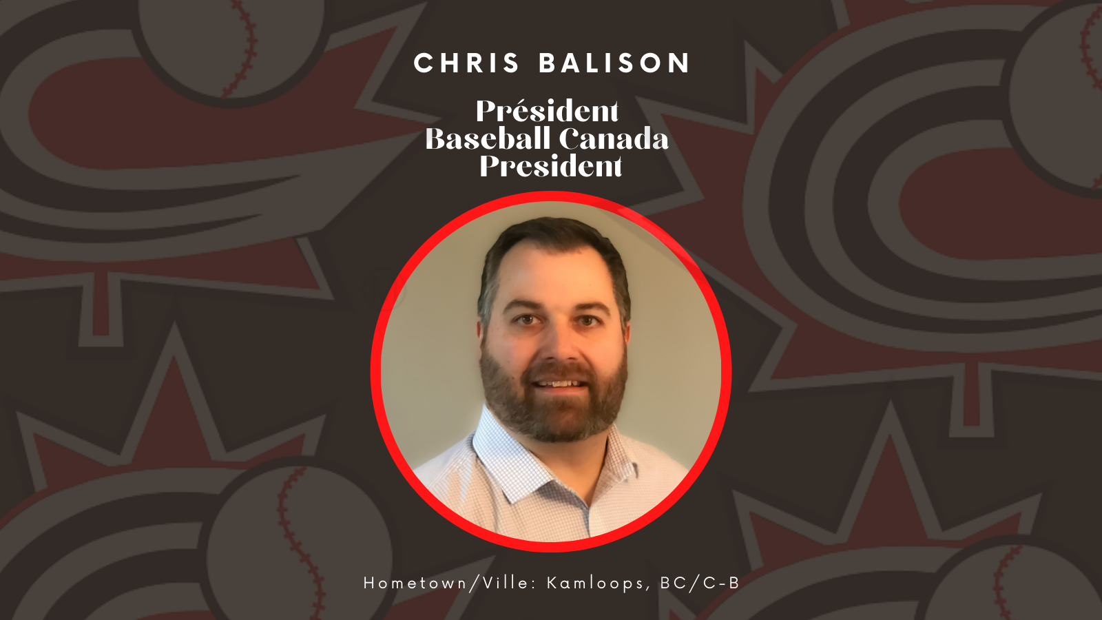 Chris Balison élu président de Baseball Canada