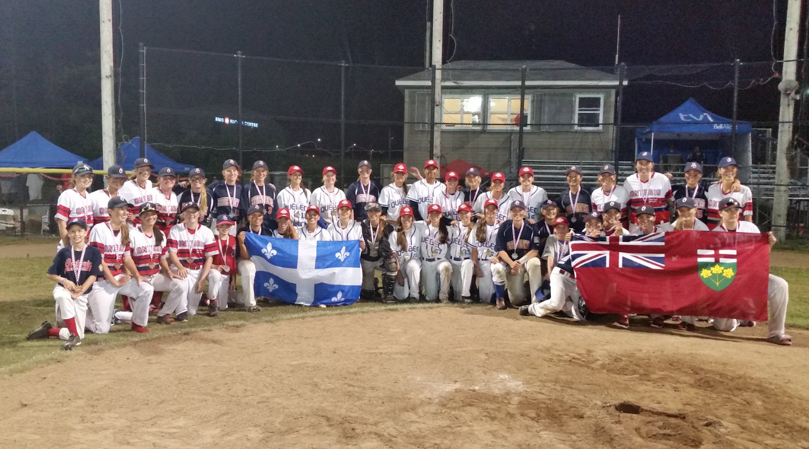 Tournoi invitation de baseball féminin des 21 ans et moins : le Québec remporte l'or